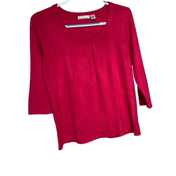 Luxe Woman’s Sweater Size Petite XL Pink - Picture 2 of 7